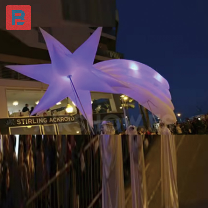 Inflatable stars, Christmas pa - đánh giá và giá Decor Lighting The Parade