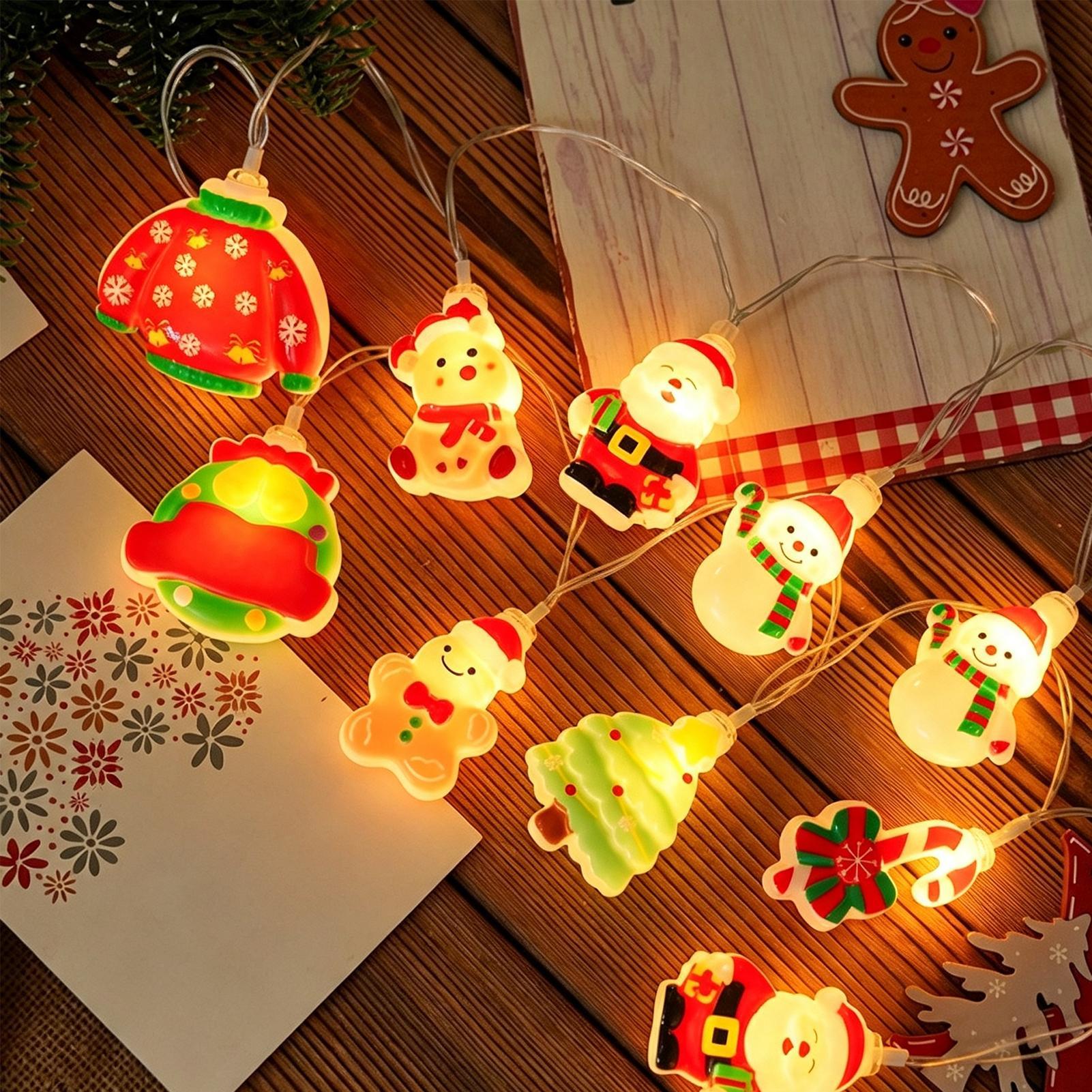 Santa Claus String Light LED S - đánh giá và giá Lighting Tree Decor