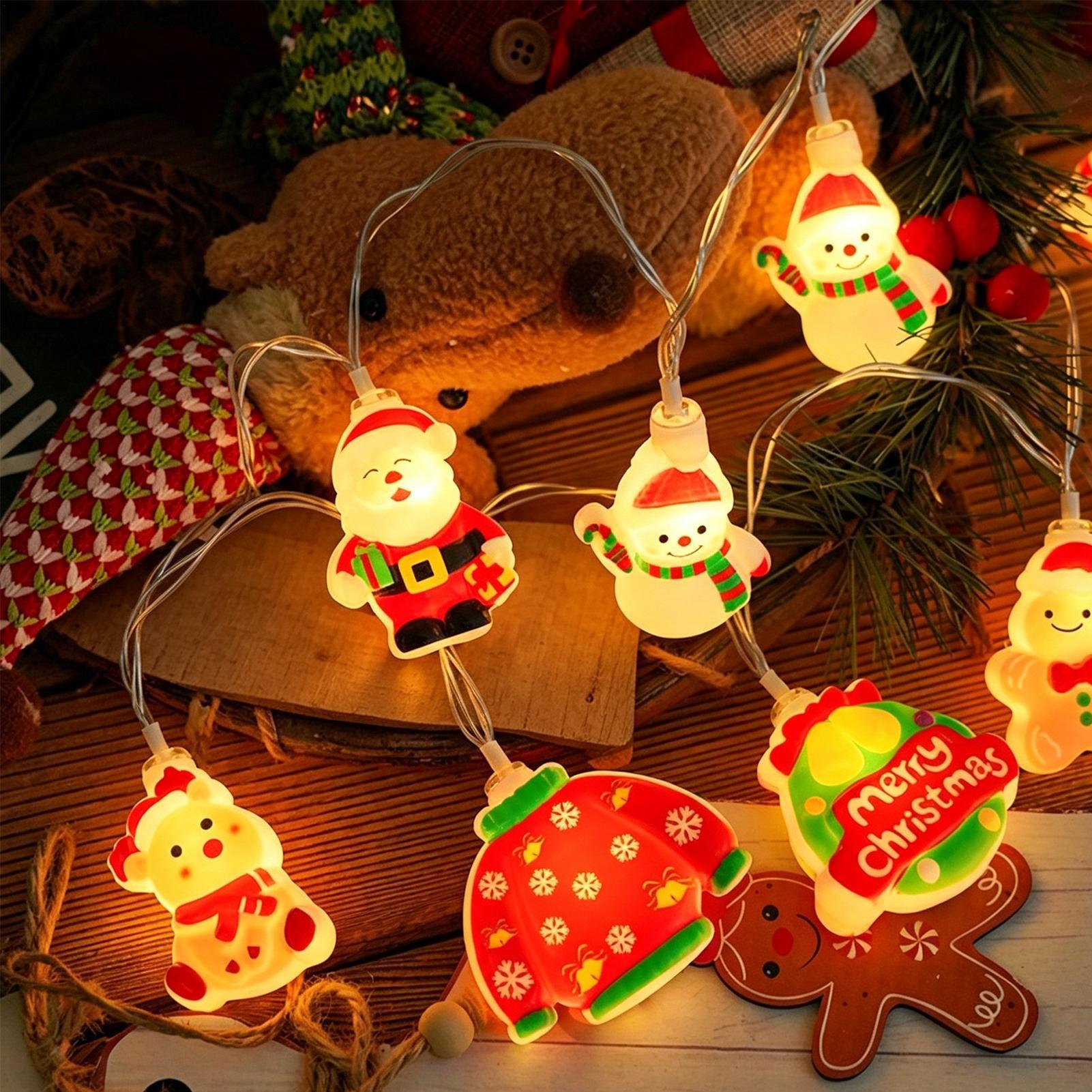 Santa Claus String Light LED S - đánh giá và giá Lighting Tree Decor