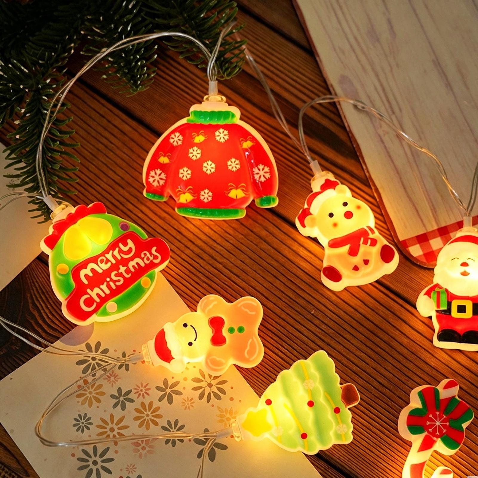 Santa Claus String Light LED S - đánh giá và giá Lighting Tree Decor
