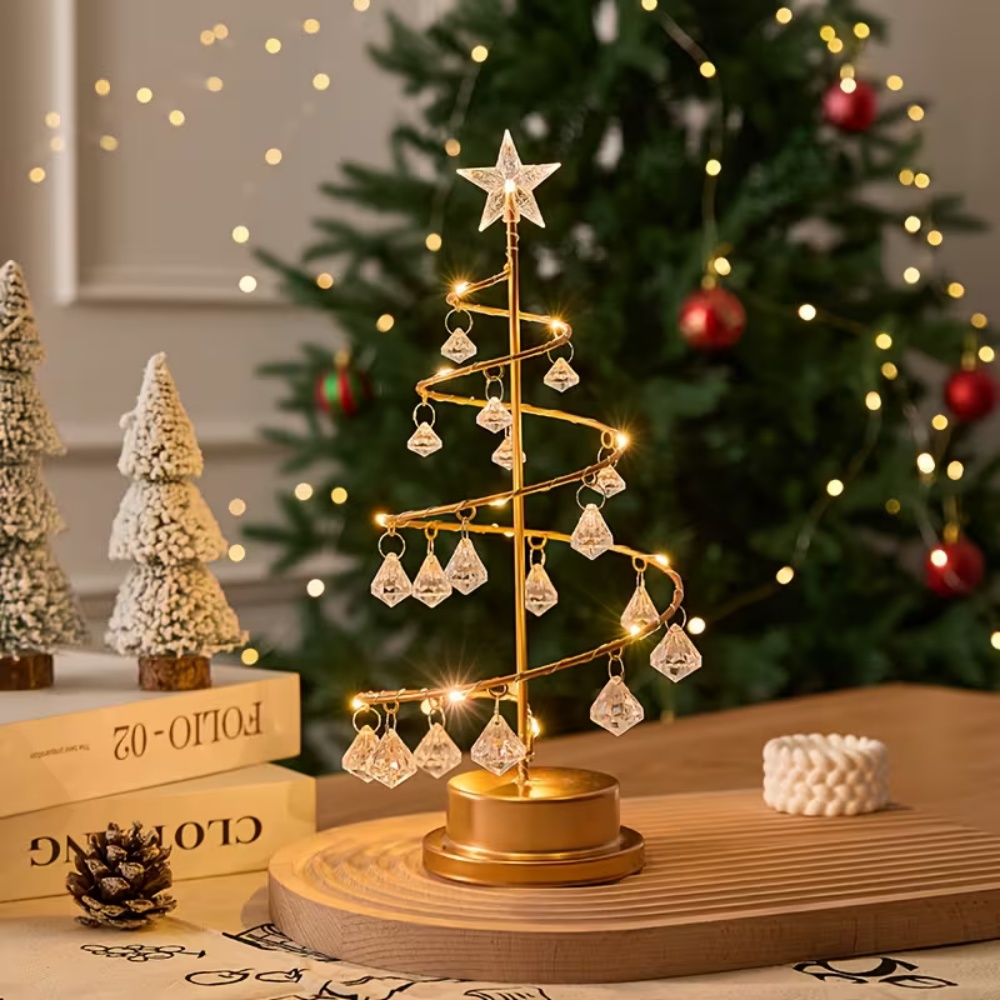Christmas Tree Copper Wire LED - đánh giá và giá Pendant Lighting Christmas Decor