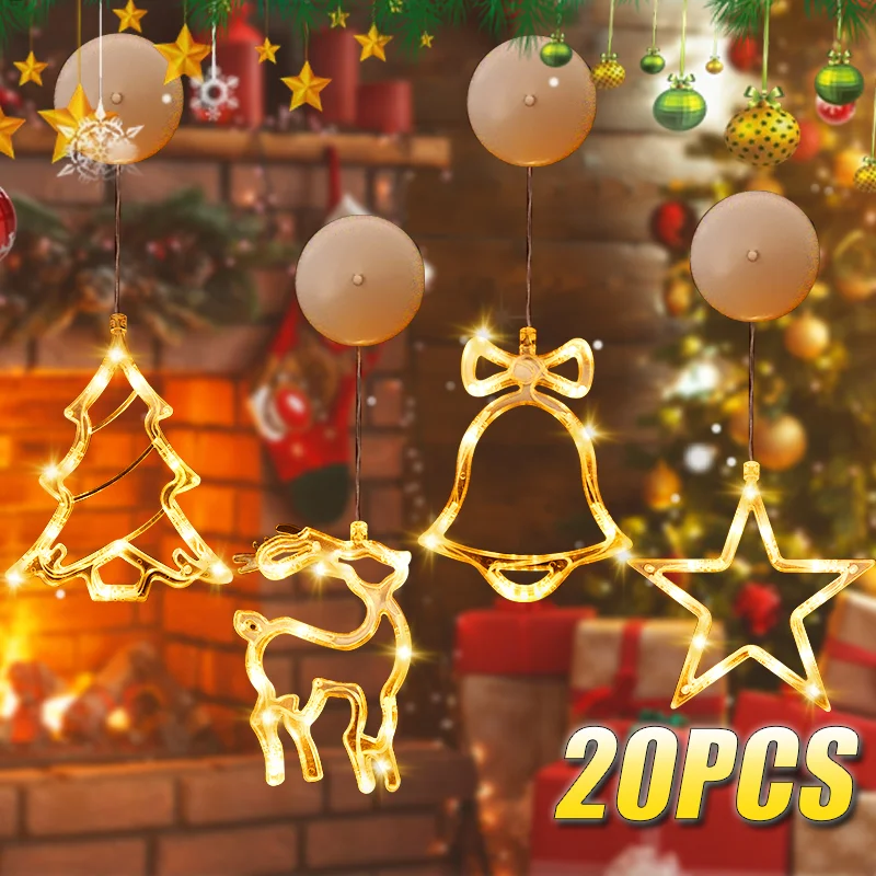 1-20PCS LED Christmas Suction  - đánh giá và giá Lighting Tree Decor