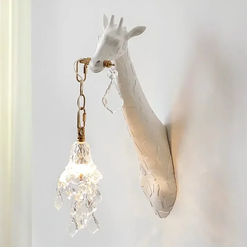 Nordic New Resin Giraffe LED W - đánh giá và giá Foyer Lighting Wall Decor