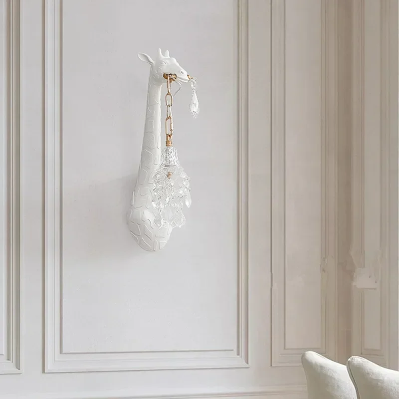 Nordic New Resin Giraffe LED W - đánh giá và giá Foyer Lighting Wall Decor