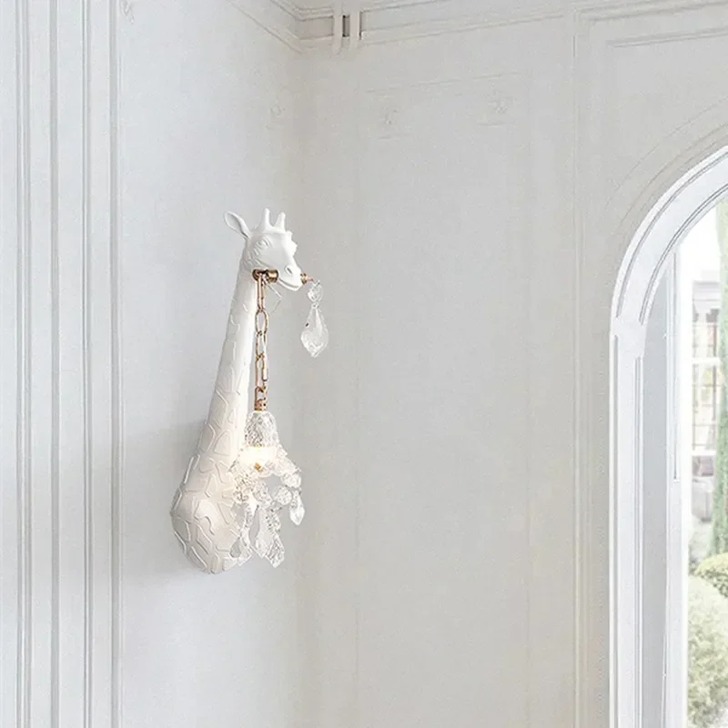 Nordic New Resin Giraffe LED W - đánh giá và giá Foyer Lighting Wall Decor