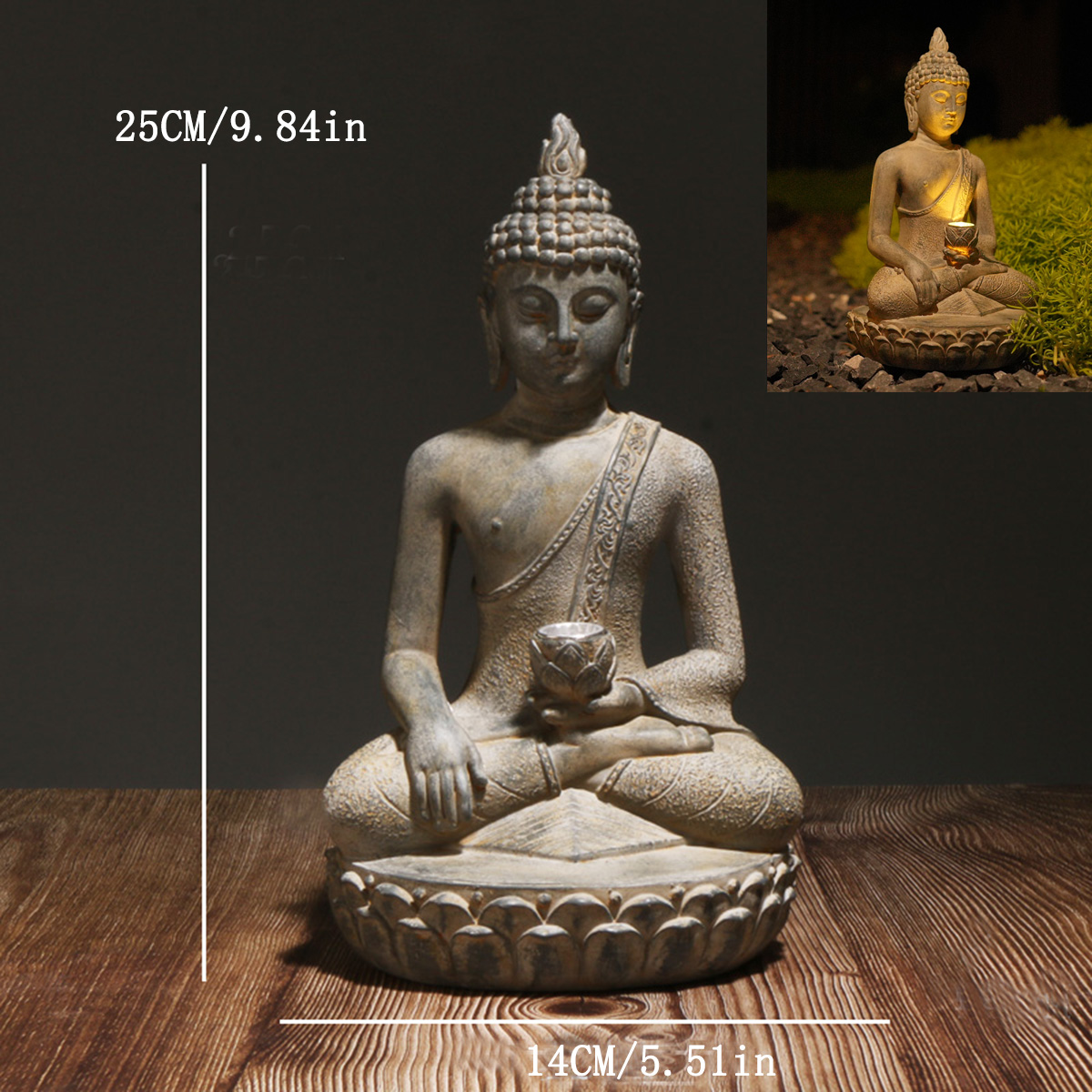1PC Zen-Inspired Solar-Powered - đánh giá và giá Decor Lighting India