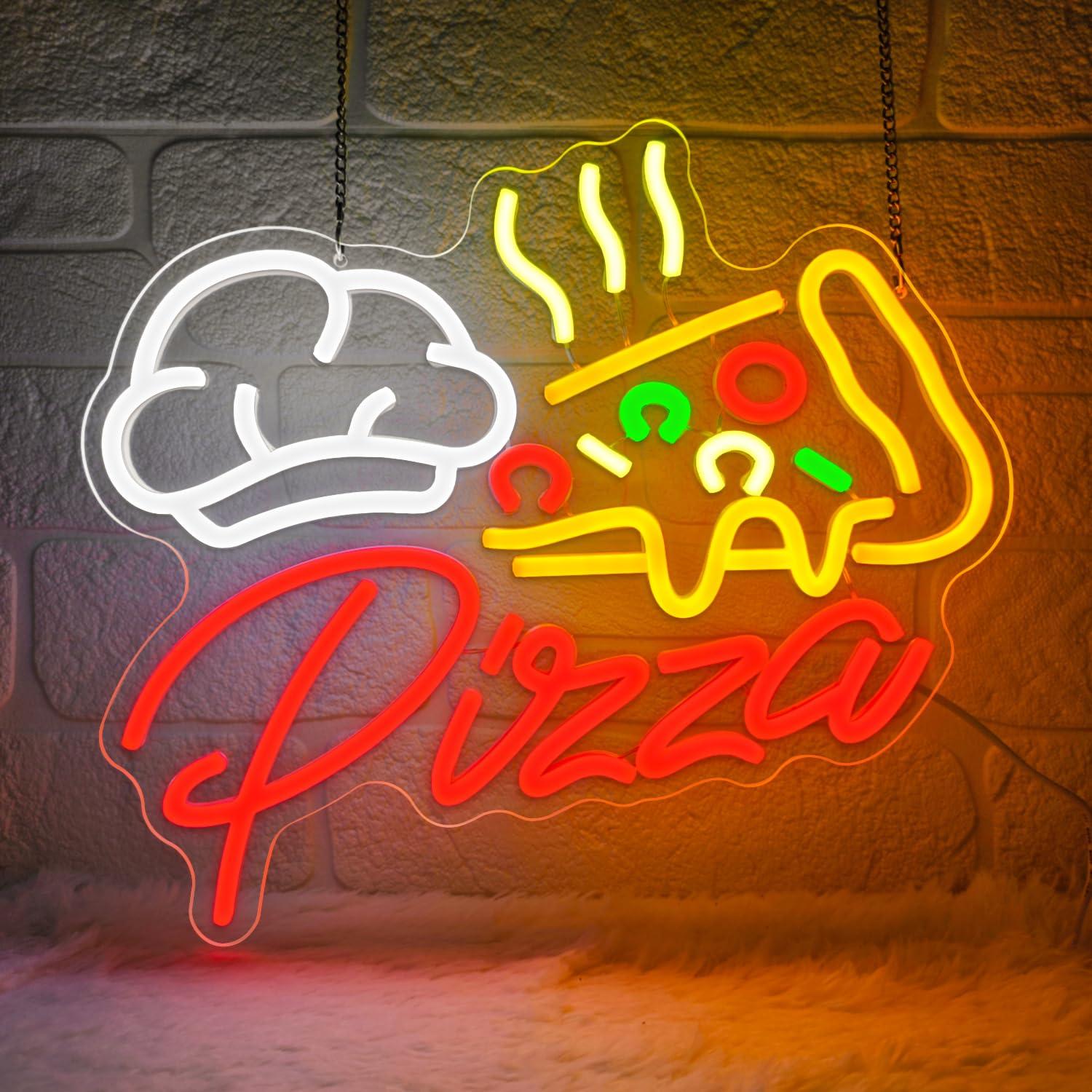 Pizza Neon Sign Colorful Pizza - đánh giá và giá Led Lighting Wall Decor