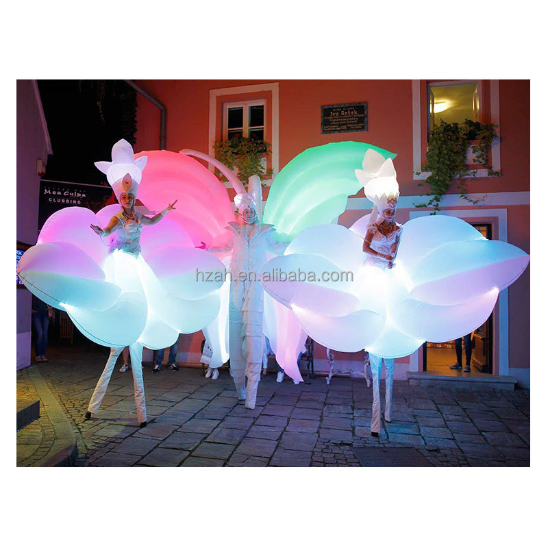 Fancy White Inflatable Flower  - đánh giá và giá Decor Lighting The Parade