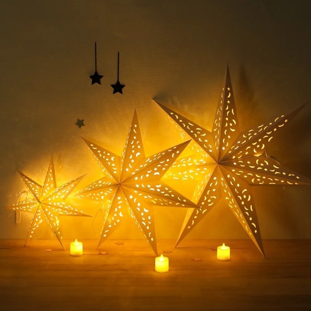 New Year Decor Hollow Out Star - đánh giá và giá Pendant Lighting Christmas Decor