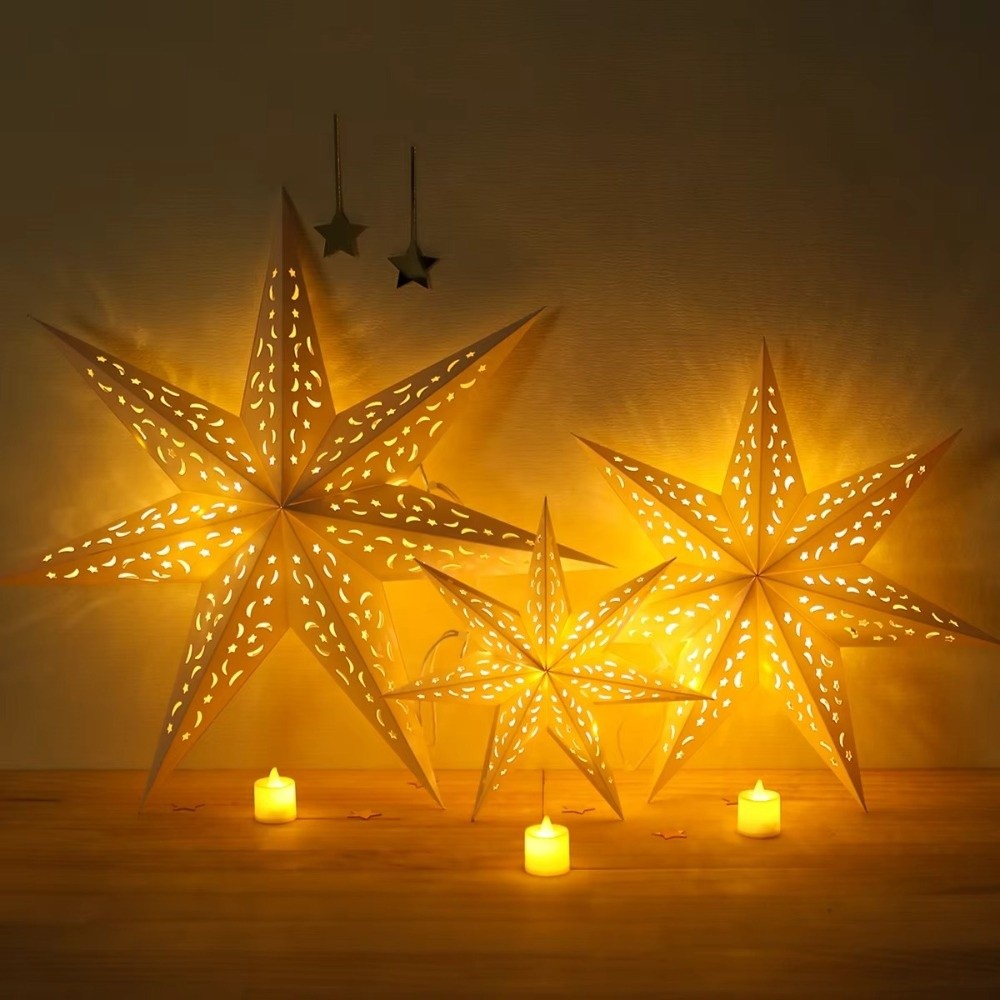 New Year Decor Hollow Out Star - đánh giá và giá Pendant Lighting Christmas Decor