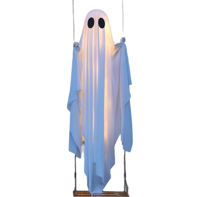 Hanging Swing Ghost Halloween  - đánh giá và giá Lighting Tree Decor